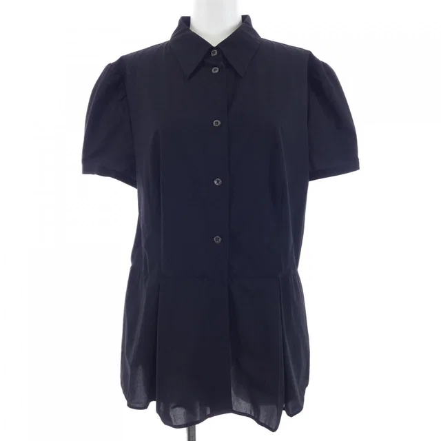 Prada Short Sleeve Shirt Black in Black from The Reluxe