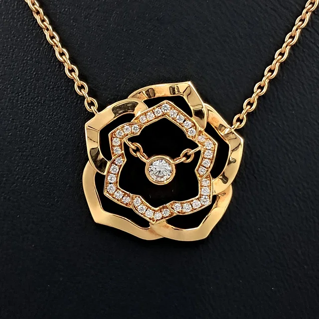Piaget Diamond Rose Necklace from GUGUS