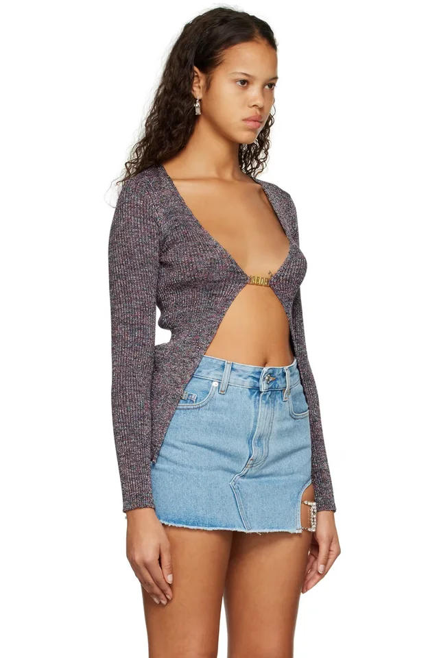 GCDS Multicolor Clip Cardigan, photo 2 of 4 from SSENSE