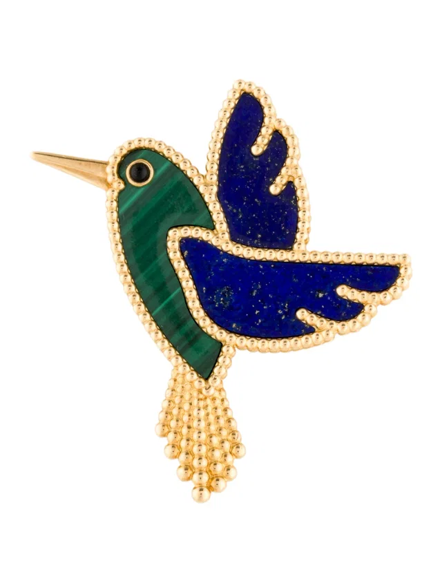 Van Cleef & Arpels Lucky Animals Hummingbird Clip in multicolor from The RealReal