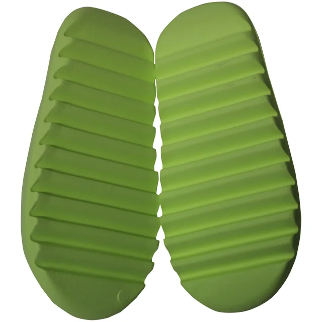 Adidas Yeezy Slides in Glow Green Plastic in green, photo 6 of 6 from ShopSimon