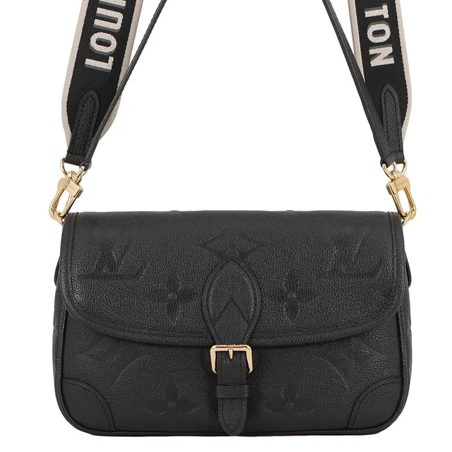 Louis Vuitton Dianu Noir/PurpleM46386 Monogram Empreinte Leather in Black Leather from GALLERY RARE