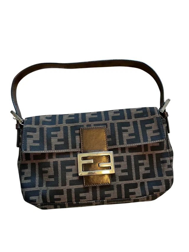 Fendi Vintage Baguette Classic Zucca Print in Canvas from Luxury Promise