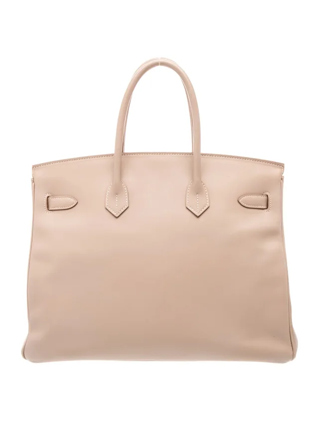 Hermès Guilloche Tadelakt Birkin 35 in Goatskin from The RealReal, photo 4 of 6