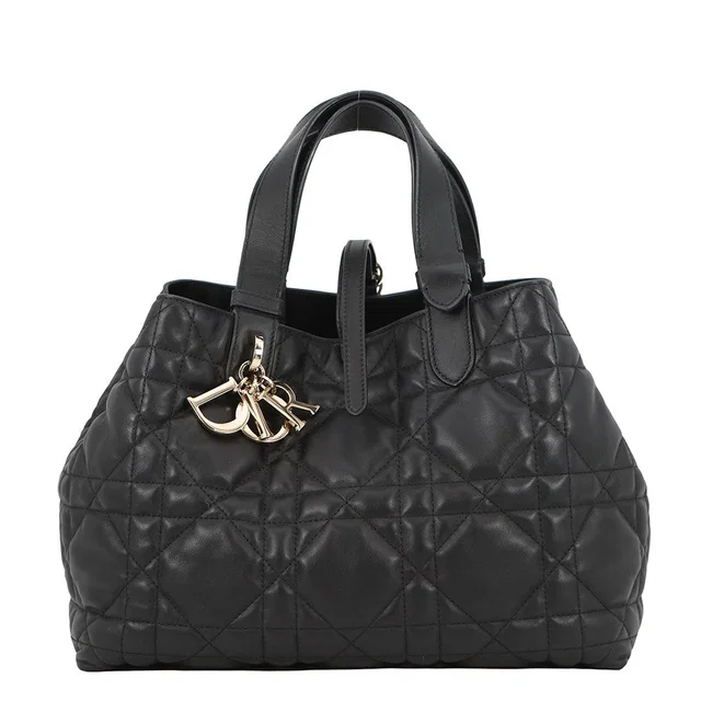 Dior Toujours Bag Medium BlackM2821OSNW_M900 Calf Leather in Calfskin from GALLERY RARE