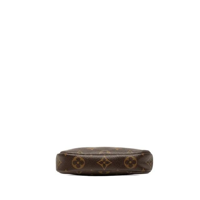 Brown Louis Vuitton Monogram Mini Pochette Accessoires Handbag in Brown Coated canvas from Designer Revival, photo 2 of 2