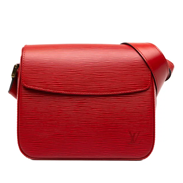 Red Louis Vuitton Epi Buci Shoulder Bag in Red Leather from Designer Revival