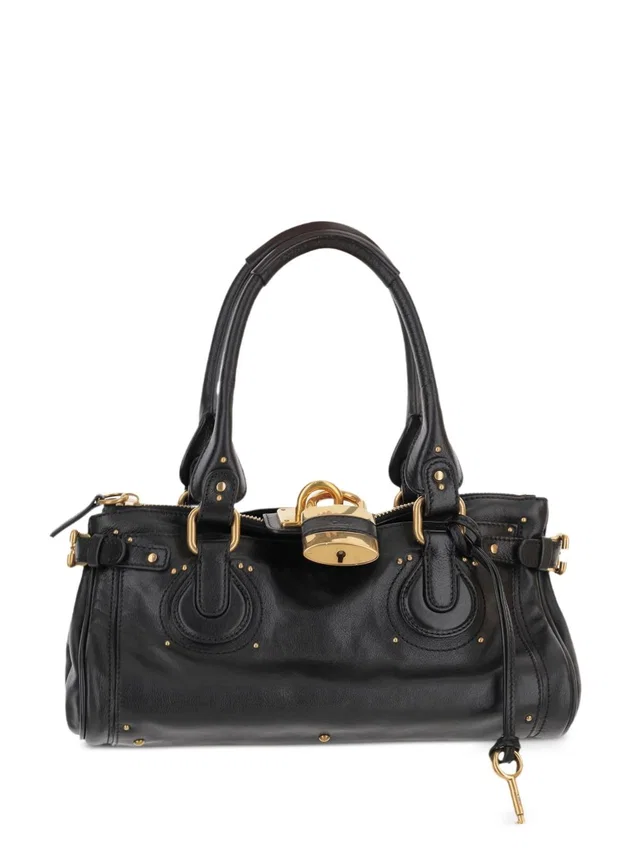 Chloé Paddington Shoulder Bag — Black Leather in Black Leather from HEWI