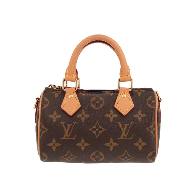 Louis Vuitton Nano Speedy handbag in brown Monogram canvas and natural leather in Brown Coated canvas from Collector Square, photo 2 of 3