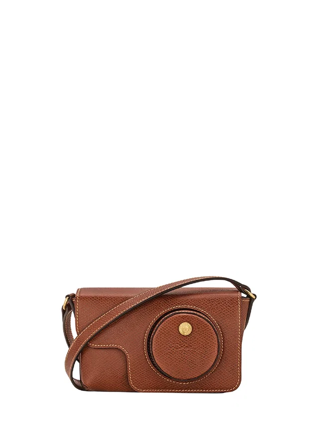 Longchamp Crossbody Bag — Brown Calf Leather in Brown Calfskin from HEWI