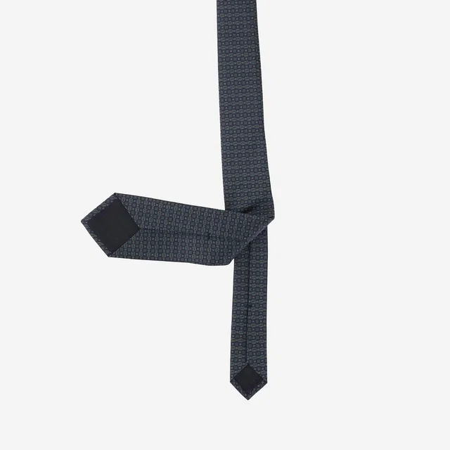 Gucci Gg Jacquard Silk Necktie — Navy Neckties in Navy Silk from HEWI