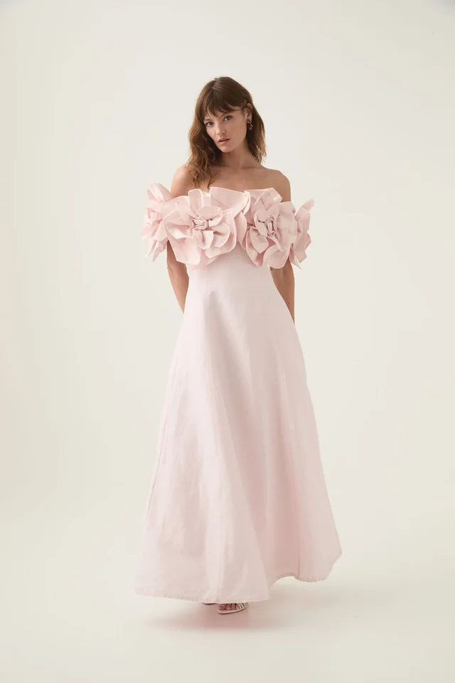 AJE Etta Midi Dress in Pink from Aje, photo 1 of 1