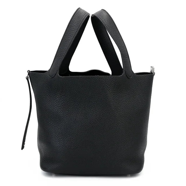 Hermès Picotin Lock MM Noir (89) in Black Clemence leather from Ginza Xiaoma, photo 4 of 4