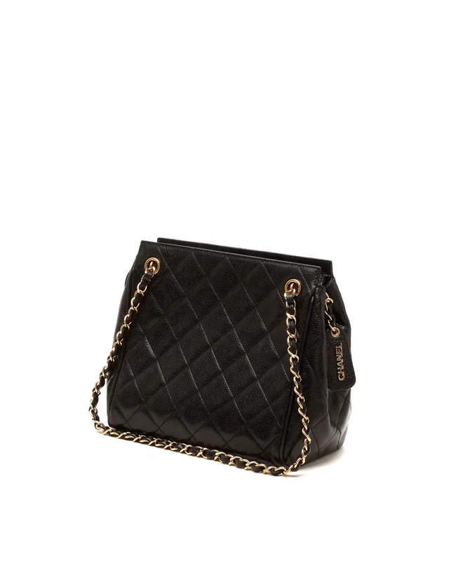 Chanel Quilted Caviar Chain Bag in Caviar leather from A Retro Tale, photo 3 of 8
