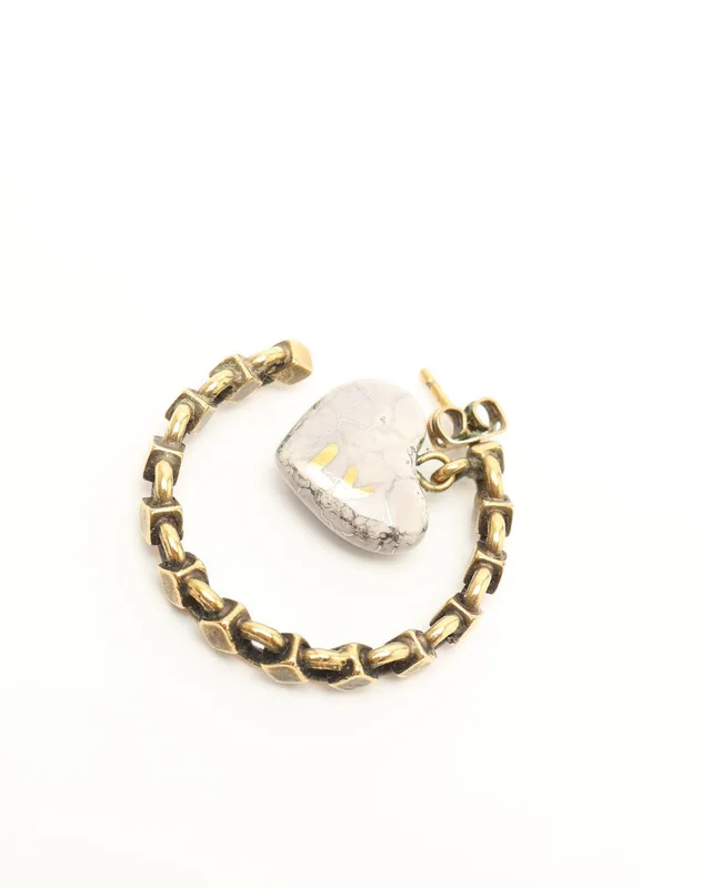 Louis Vuitton Burkle Dray Charm Baroque Hoop Earring from A Retro Tale, photo 3 of 4