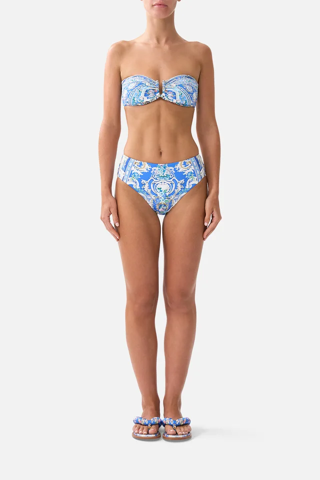 Camilla eBoutique BANDEAU BIKINI TOP WITH U RING FRONT TRIM OTTOMAN OPULENCE from CAMILLA, photo 1 of 1