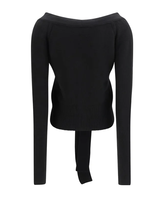 Ermanno Scervino Tie-Front V-Neck Cardigan, photo 2 of 3 from SENSER
