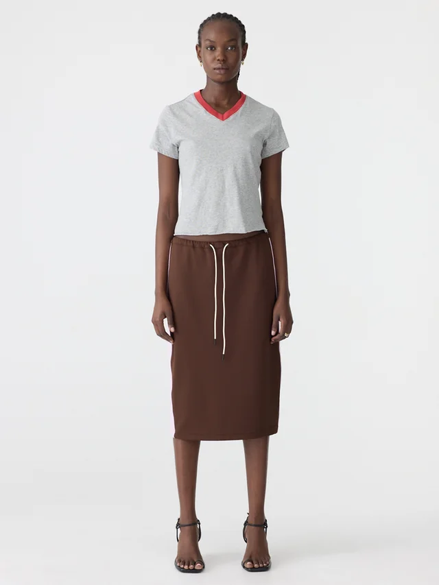 Bassike Rib Panel Pique Skirt from bassike, photo 1 of 1