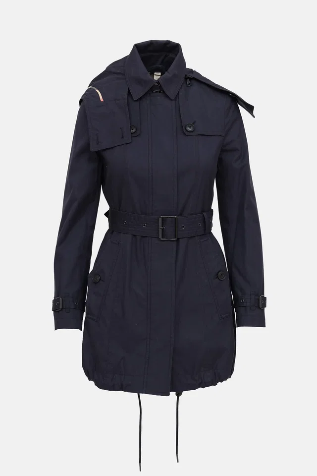 Burberry Hooded Trench Coat in Leather from VSP Consignment