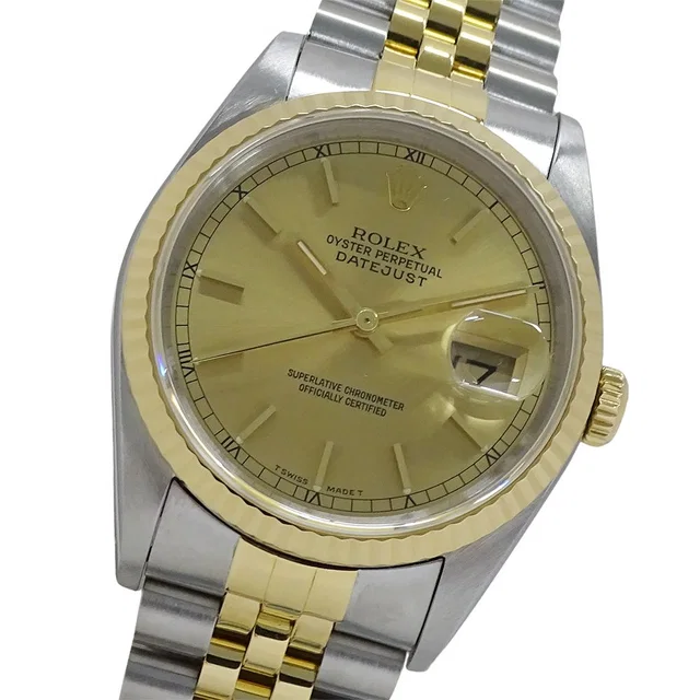 Rolex Datejust Watch Automatic At Stainless Steel Gold YG in Gold from The Reluxe