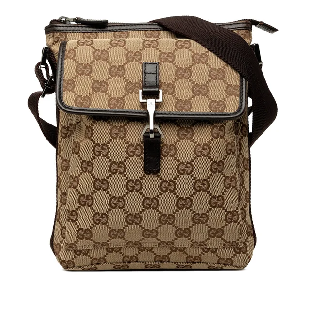 Beige Gucci GG Canvas Jackie Crossbody in Beige Canvas from Designer Revival, photo 1 of 1