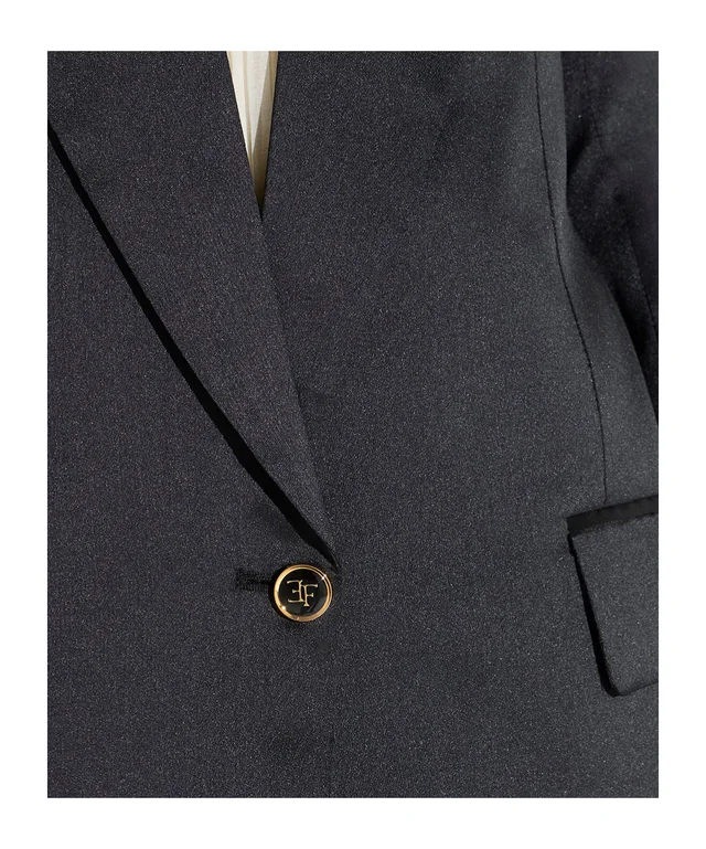 Elisabetta Franchi Satin Single-Breasted Blazer, photo 6 of 6 from SENSER