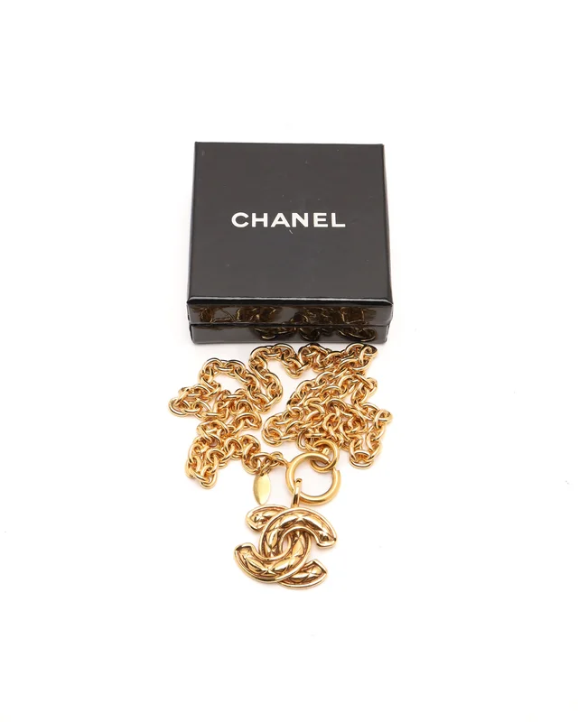 Chanel Classic Coco Mark Necklace in Silk from A Retro Tale, photo 2 of 6