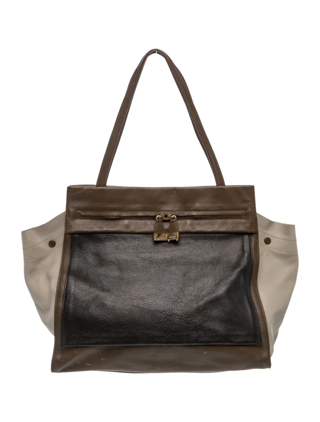 Furla Leather Tote in gray Leather from The RealReal
