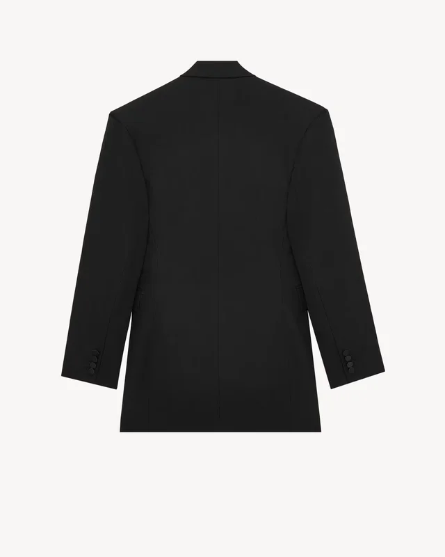 Saint Laurent peak-lapels wool blazer, photo 2 of 4 from SENSER