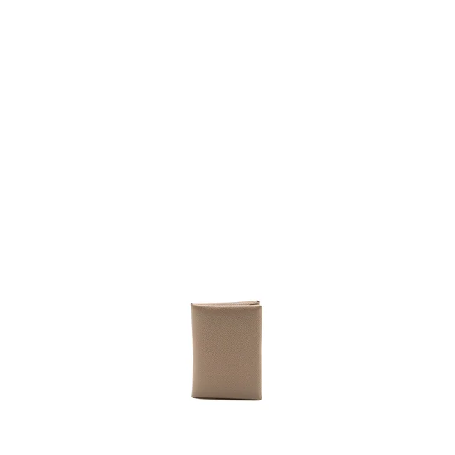 Hermès Calvi Card Holder Epsom Etoupe SHW Stamp B in Taupe Epsom leather from EMIER