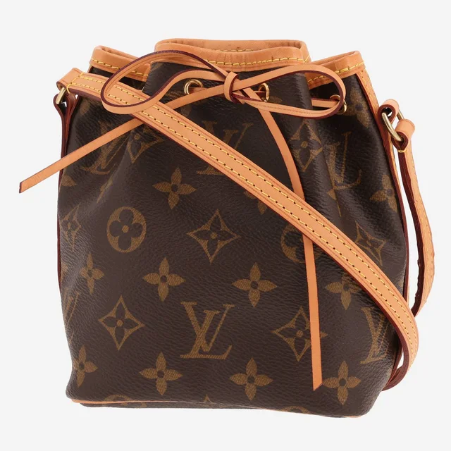 Louis Vuitton Nano Noé shoulder bag in brown Monogram canvas and natural leather in Brown Coated canvas from Collector Square