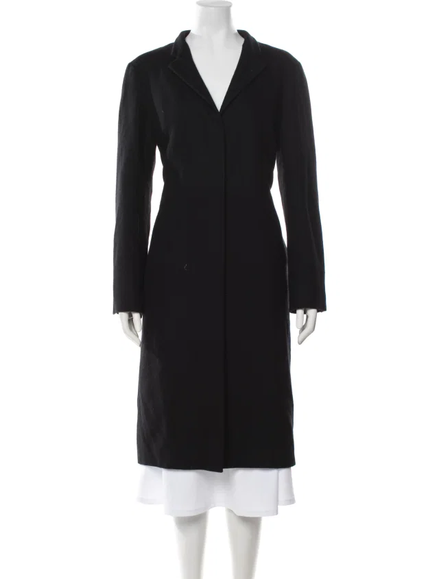 Jil Sander Vintage 2000's Coat in black Cashmere from The RealReal