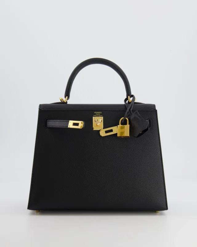 Hermès Kelly 25 Sellier Bag in Black Epsom leather from Sellier, photo 24 of 24