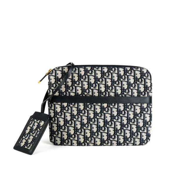 Dior Travel Pouch Oblique in Canvas from The Purse Affair