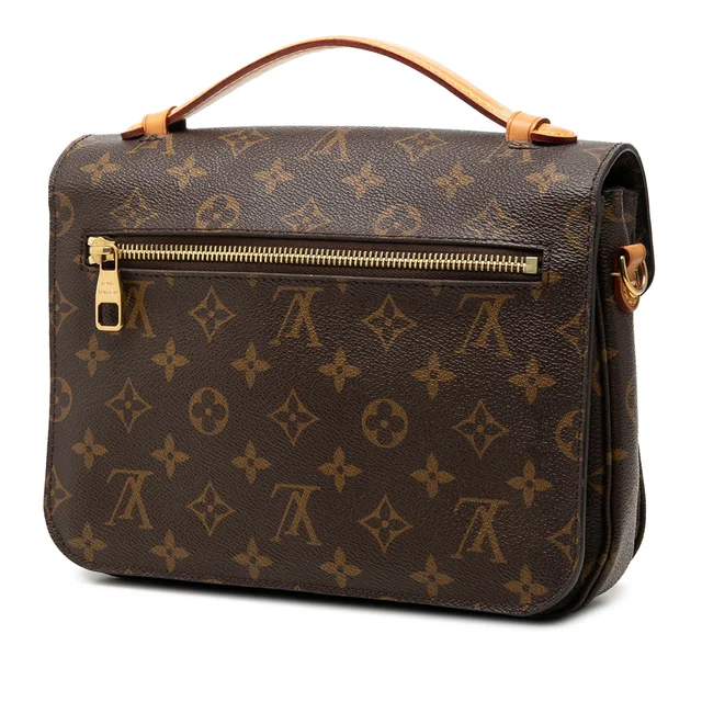 Brown Louis Vuitton Monogram Pochette Metis Satchel in Brown Coated canvas from Designer Revival, photo 2 of 2