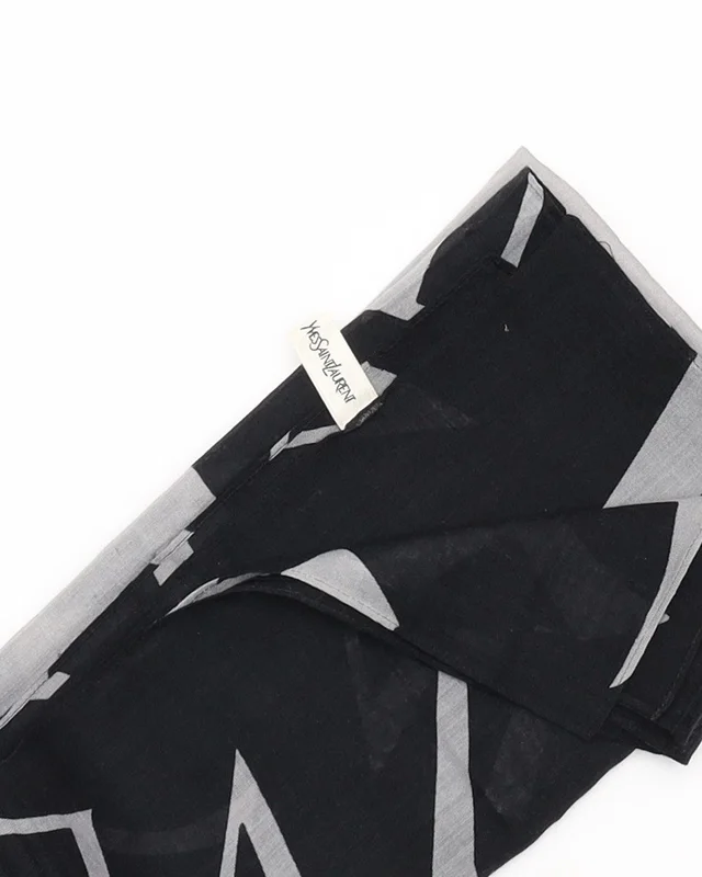 Saint Laurent 125 Cotton And Silk Stole in Silk from A Retro Tale, photo 3 of 3