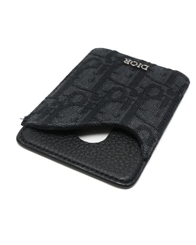 Dior Saddle Magnetic Card Holder in Caviar leather from A Retro Tale, photo 3 of 3