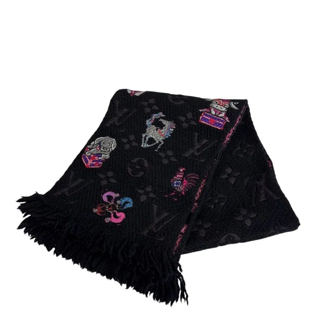 Louis Vuitton Super Station Scarf in Silk from The Reluxe