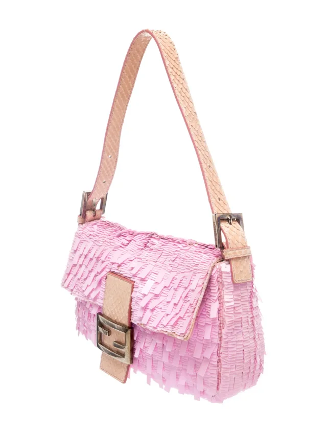 Fendi Sequins Baguette Vintage in pink Python from The RealReal, photo 3 of 6
