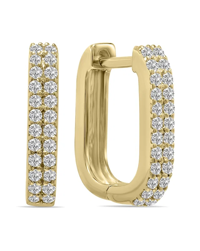 Lab Grown Diamonds 14K 0.50 ct. tw. Lab-Grown Diamond Huggie Hoops, image 1 of 1 from Rue La La