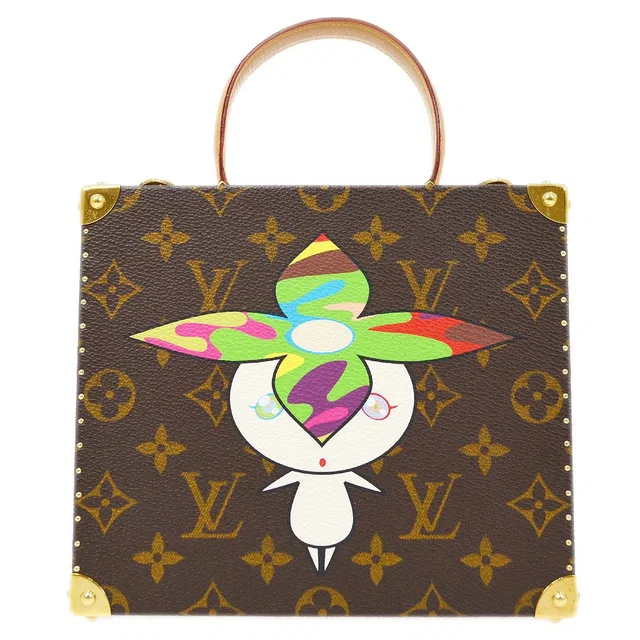 Louis Vuitton Takashi Murakami Hat Man Jewelry Case M92475 in Coated canvas from AMORE Vintage Tokyo