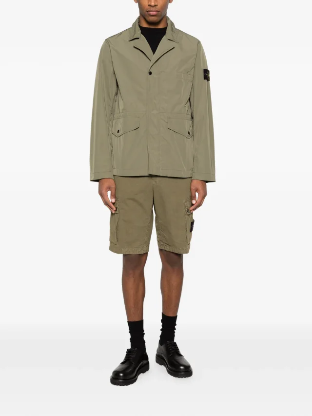 Stone Island A100001 micro twill utility blazer, photo 2 of 2 from FARFETCH