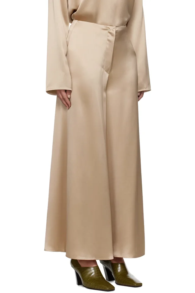 Nanushka Beige Zaniah Trousers, photo 2 of 2 from SSENSE