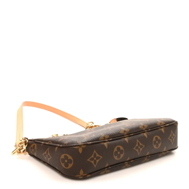 Louis Vuitton Monogram Chain Pochette Accessories in Coated canvas from FASHIONPHILE, photo 3 of 9