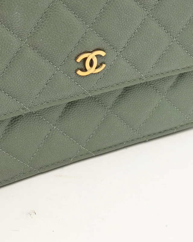 Chanel Square Caviar Wallet On Chain Bag in Caviar leather from A Retro Tale, photo 6 of 12