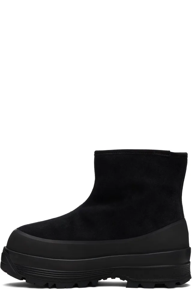 Diemme Black Badia Shearling Boots, photo 3 of 5 from SSENSE