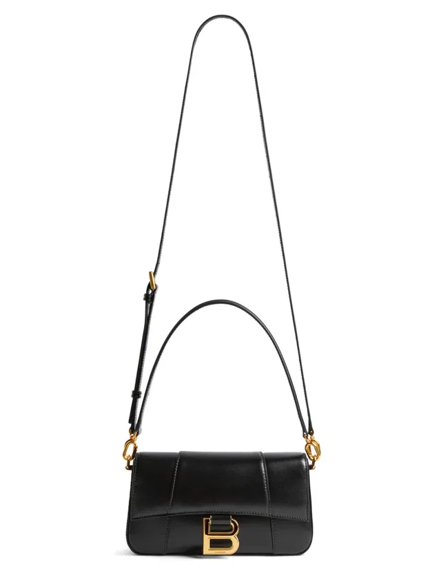 Balenciaga Shoulder Bag — Black Lamb Leather in Black Lambskin from HEWI