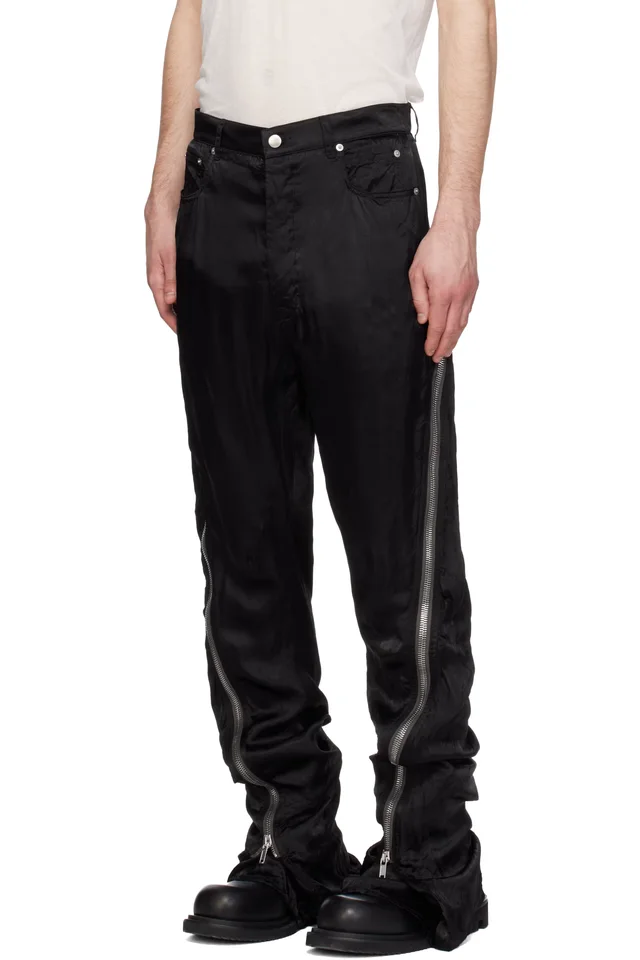 Rick Owens Black Temple Bolan Banana Trousers, photo 4 of 5 from SSENSE