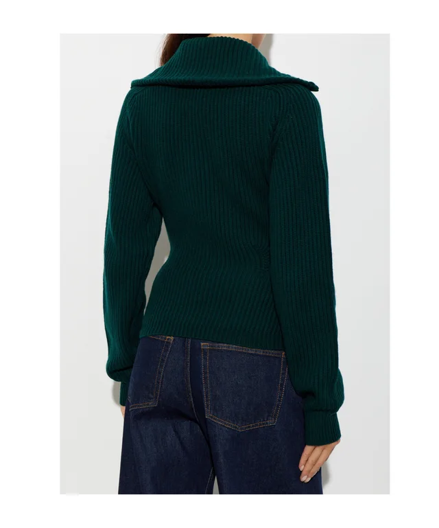 Anine Bing Collared long-sleeved zip-up sweater, photo 2 of 4 from SENSER
