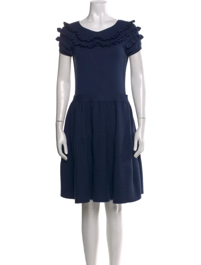 REDValentino Vintage Knee-Length Dress in blue from The RealReal